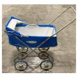 (M)Vintage Vinyl and Metal Baby Doll Stroller