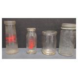 (M) Vintage Glass Milk Glasses, including
