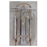 (H) Vintage Champion Wood Sled. Measures