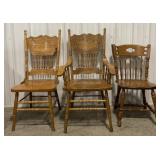 (P) Wooden Dining Chairs Bidding 3 Times the