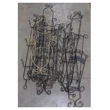 (P) Decorative Metal Outdoor Plant Holders.