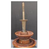 (AM) Vintage Lapp 1929 Two Tier Ceramic Base