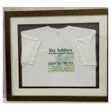 (AC) Wood Framed Commemorative Sky Soldiers Shirt