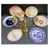 (X) Miscellaneous Lot Of  Decorative Plates, Bone