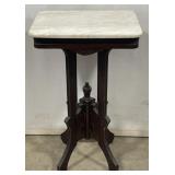 (AM) Vtg Stone Like Top Parlor Table. Appr 18in x