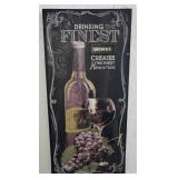 (F) Wine Themed Wall Decor  2.9x1.5ft *bidding