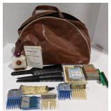 (AE) Barber Bag With Assorted  Barber Supplies