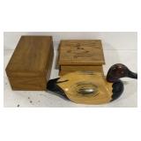 (AM) Artist Peters Dovetail File Box, Mallard