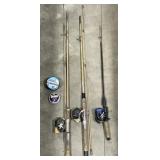 (AM)  Fishing Polls And Monofilament Fishing