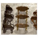 (P)Decorative Wooden Corner Shelves Approx