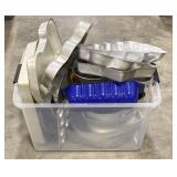 (M)Tote of Assorted Bakeware Including Holiday