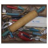 (M) Vintage Kitchen Utensils including a rolling