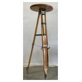 (AM) Wooden Adjustable Spin Top Tall Table Appr