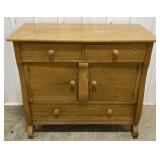 (H)Wooden Buffet Cabinet Set Approx 20x43x38in