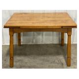 (P)Adjustable Wooden Table with Carved Legs