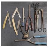 (M) Vtg. Beauty Items incl. Curlers, Straight