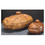 (M) Vintage Ceramic Potatoes Shaped Serving