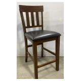 (F) Wooden Upholstered Barstool. 40"x18"x18"