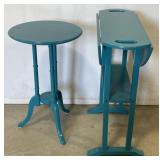 (AC) Wooden End Tables. 24? & 22? Tall