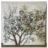 (E) Wall Art Of A Tree, Appr 24"x21"
