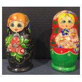 (M) Vintage Russian Nesting Dolls. Measuring