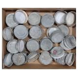 (H) Lot w/ Vintage Mason Jar Zinc Lids