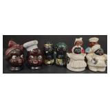 (M) Vtg. Black Americana Salt/Pepper Shakers