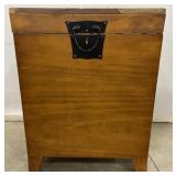 (H) Wood Trunk Item Damaged (Check Photos For