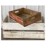 (H) Coca Cola Bottling CO. Crate w/ White Wooden