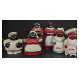(M) Vtg. Black Americana Salt/Pepper Shakers