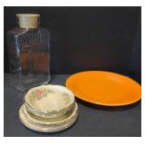 (BN) Fiesta Ware Plate. 10.5" across. Along with