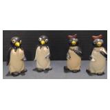 (M) Vintage Plastic Millie and Willie, Penguin