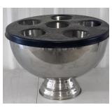 (H) Stainless Steel 6 Compartment Wine Chiller.