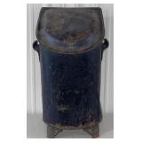(H) Vintage Metal Fireside Coal Hod/ Scuttle Box.