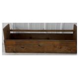 (H) Vintage Wooden ToolBox. (Approx 9in x 36in