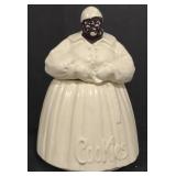 (M) McCoy Black Americana Ceramic Cookie Jar
