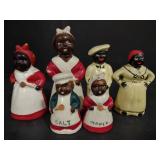 (M) Black Americana Salt/Pepper Shakers (Tallest