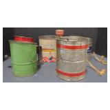 (M) Vintage Sifters, including Androck,