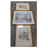 (AV) Lot of Framed Art 15"x12"and 15"x18"