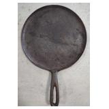 (H) Favorite Piqua Ware Cast Iron Griddle Appr