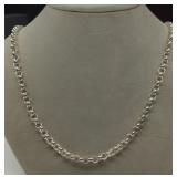 (XX) Sterling Silver Chain Link Necklace