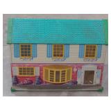 (M) Vintage Tin Litho Doll House. Measures
