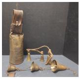(M) Vintage Metal Bells, including an Indian made