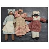 (M) Black Americana Cloth Dolls (approx 1