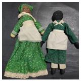 (M) Black Americana Cloth Dolls (approx 16")