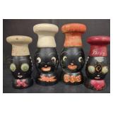 (M) Vtg. Black Americana Salt/Pepper Shakers