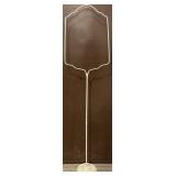 (AM) White Metal Bird Cage Stand Appr 18x67.5