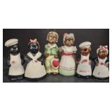 (M) Black Americana Salt/Pepper Shakers (Tallest