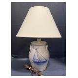 (X) Rockdale Union Stoneware Lamp w/ Shade.