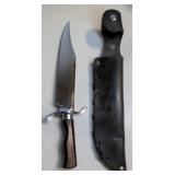(BC) Bowie Knife 10" w Genuine Horsehide Sheath